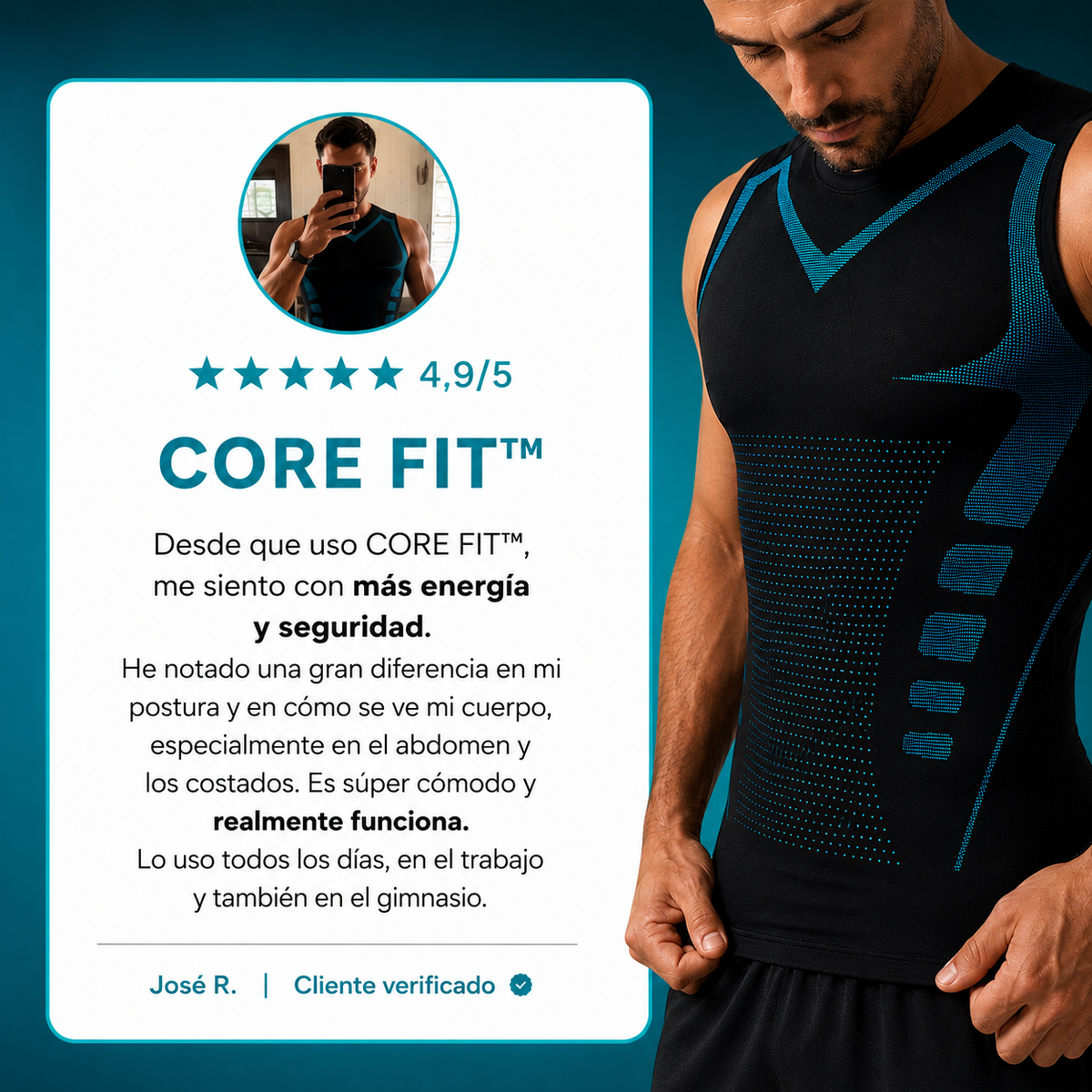 CoreFit™ - Luzca más delgado, firme y seguro